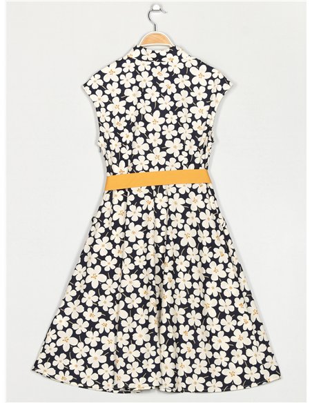 Vestido camisero floral
