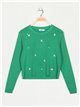 Jersey florecitas bordadas