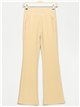 Pantaloni a zampa con dettagli metallici