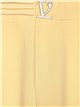 Pantaloni a zampa con dettagli metallici