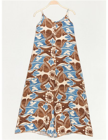 Mono maxi palazzo estampado