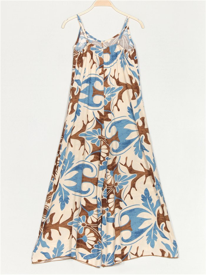 Mono maxi palazzo estampado