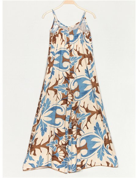 Mono maxi palazzo estampado