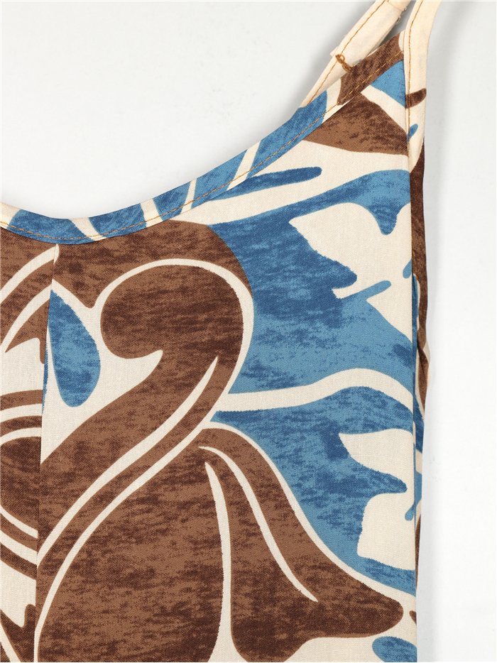 Mono maxi palazzo estampado