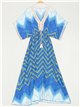 Vestido maxi estampado lentejuelas