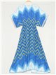 Vestido maxi estampado lentejuelas