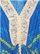 Vestido maxi estampado lentejuelas