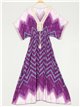 Vestido maxi estampado lentejuelas
