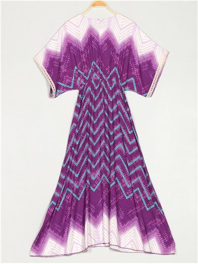 Paillettenbedrucktes Maxikleid 2