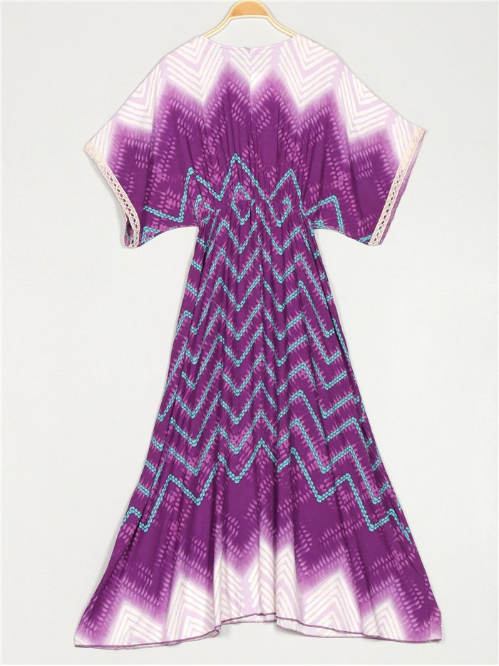 Paillettenbedrucktes Maxikleid