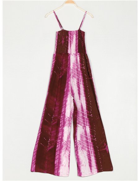 Mono largo tie-dye frunces