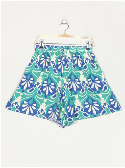 Short estampado talla grande