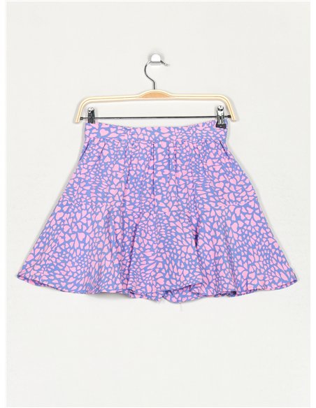 Short falda corazoncitos cinturón