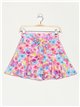 Short falda florecitas cinturón