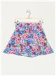 Short falda florecitas cinturón