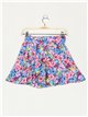 Short falda florecitas cinturón