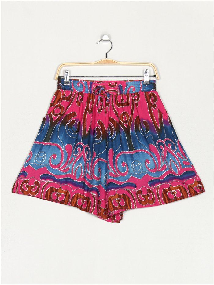Short estampado talla grande