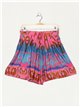 Short fluido estampado talla grande
