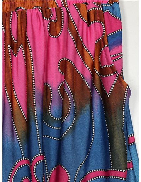 Short fluido estampado talla grande