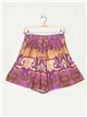 Short fluido estampado talla grande