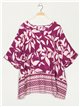 Blusa hojas talla grande