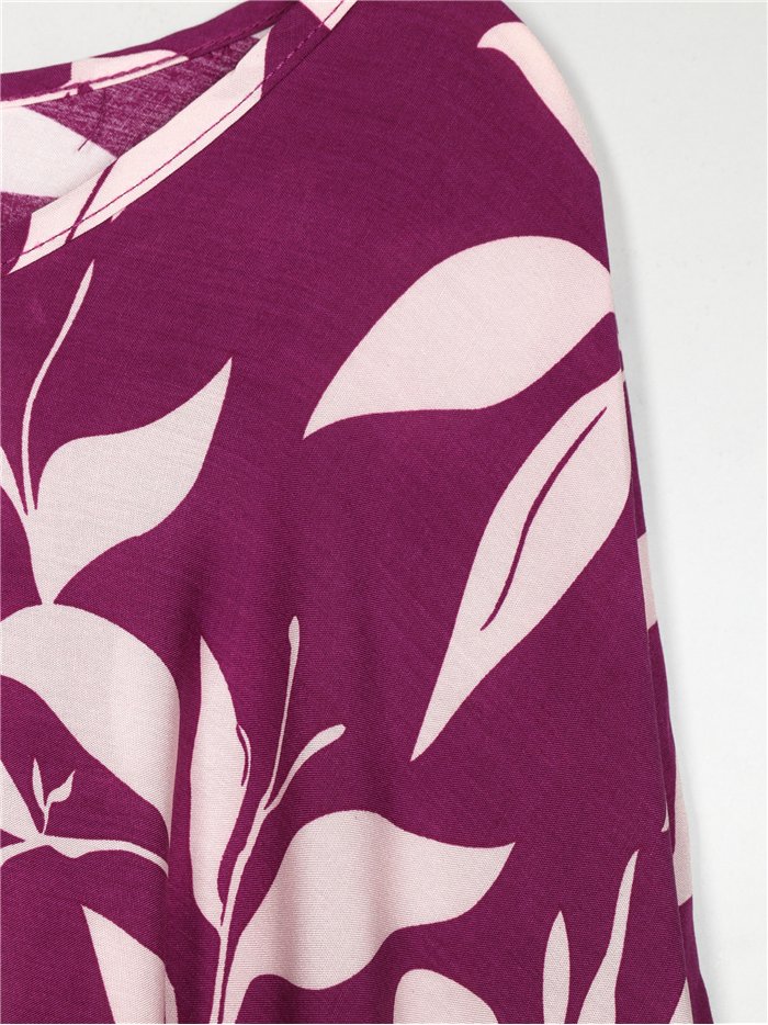 Blusa hojas talla grande