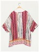 Blusa estampada talla grande