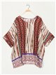 Blusa estampada talla grande