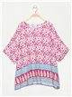 Blusa hojas talla grande