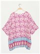 Blusa hojas talla grande