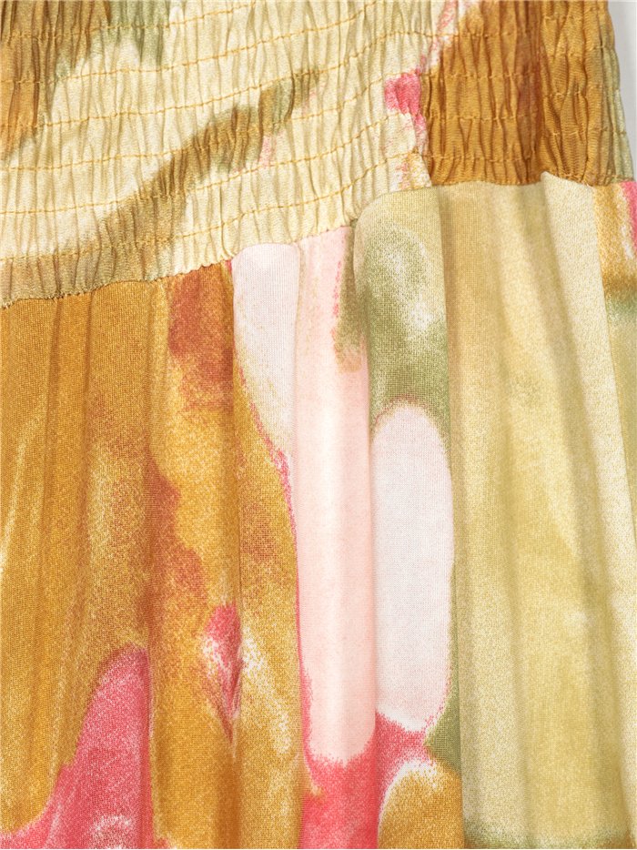 Pantalón palazzo fluido estampado