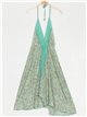 Vestido estampado borlas