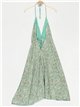Vestido estampado borlas