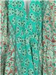 Vestido estampado borlas