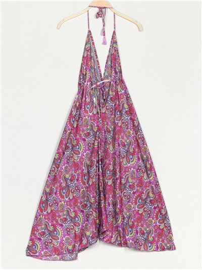 Vestido estampado borlas 2