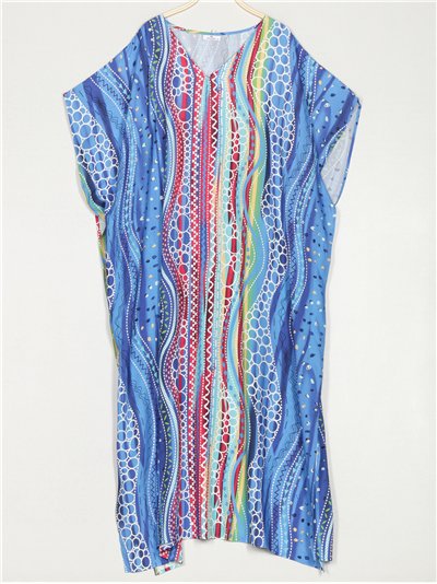 Vestido maxi estampado