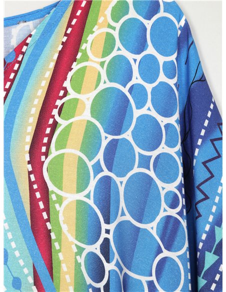 Vestido maxi estampado