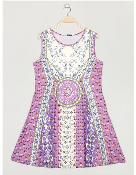 Vestido fluido estampado