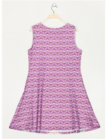 Vestido fluido estampado