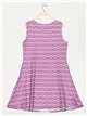 Vestido fluido estampado
