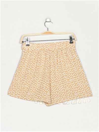 Short falda estampado borlas 2