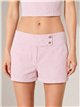 Short de rayas con botones laterales