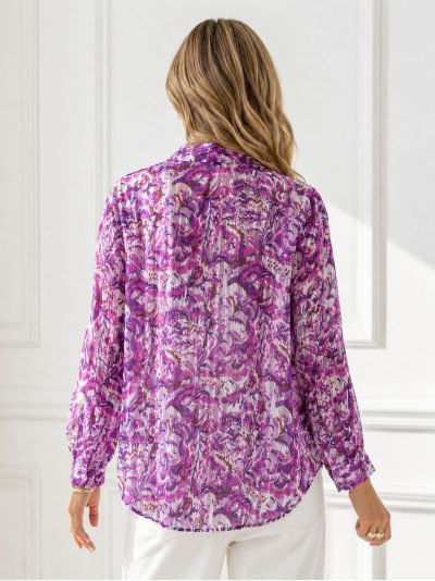 Camisa estampada efecto seda 2