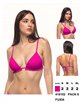 Top bikini triangular con volante