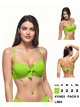 Top bikini con lazo delantero