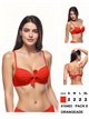 Top bikini con lazo delantero