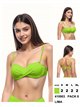 Top bikini bandeau cruzado