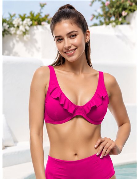 Rüschenbikini-Oberteil