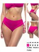 Bas de bikini taille haute avec cordon de serrage latéral