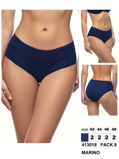 Braguita bikini alta con laterales fruncidos 2